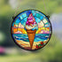Ice Cream Stained Glass Effect Suncatcher